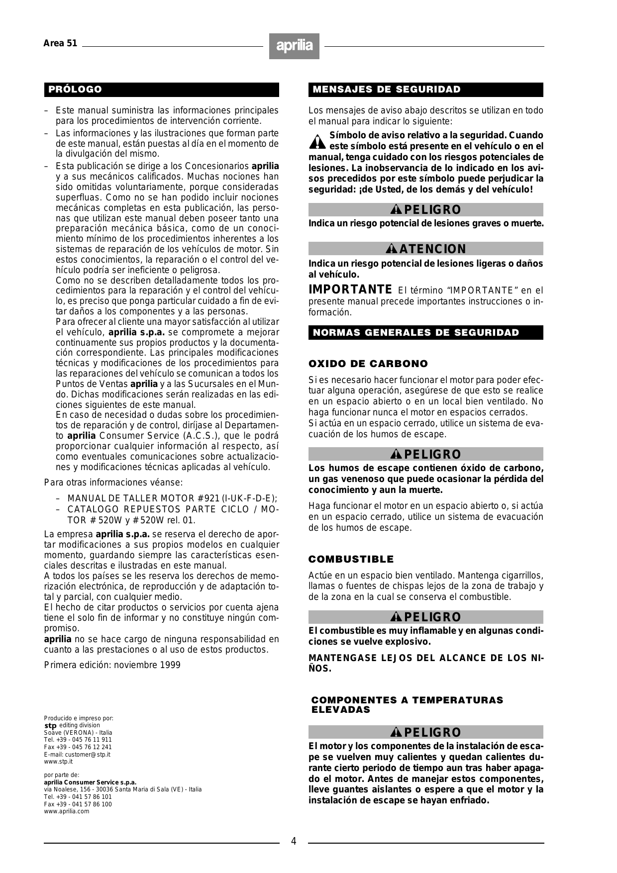 Aprilia Area 51 scooter, 960x service and repair manual Preview image 5