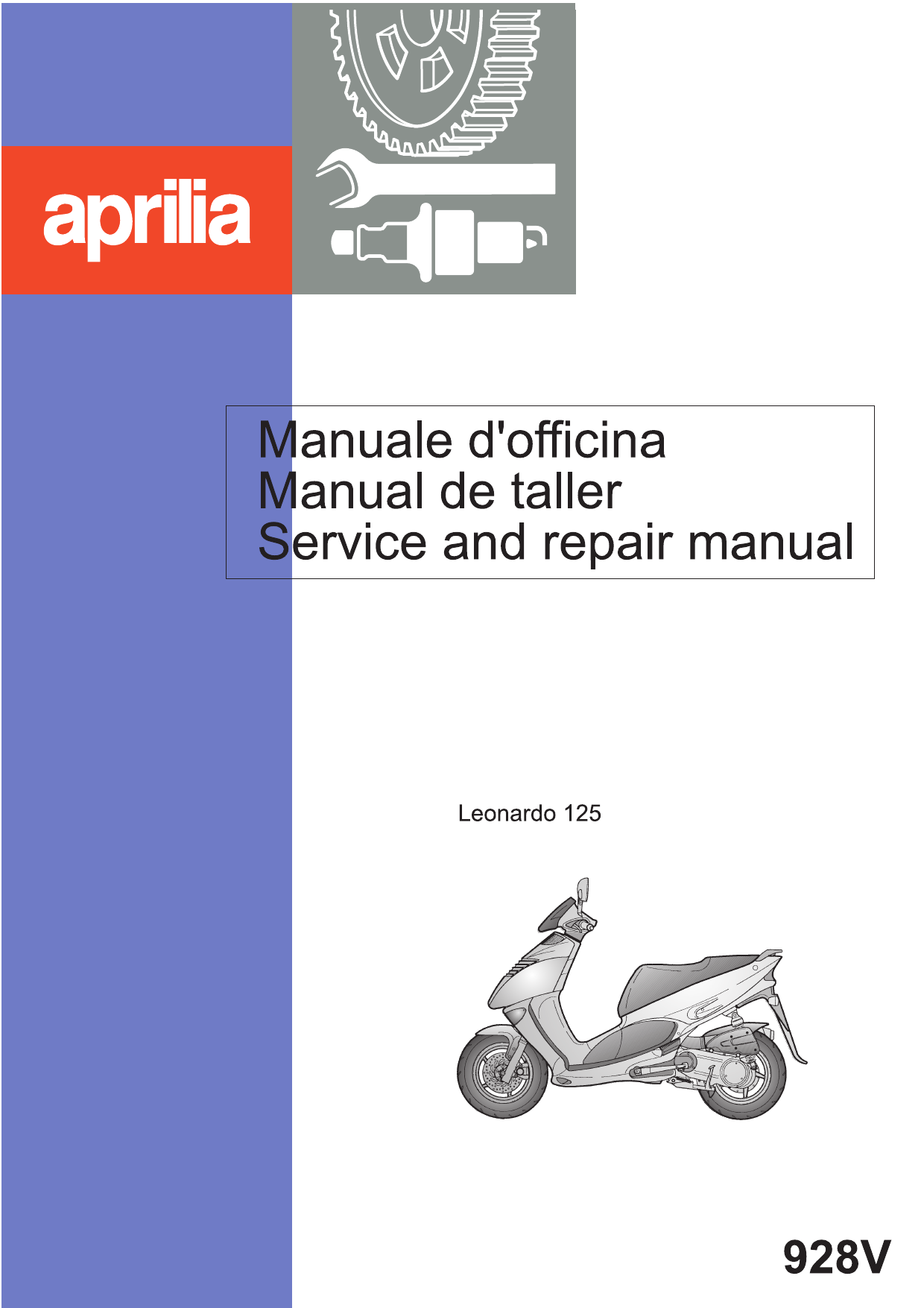 1996-2006 Aprilia Leonardo 125 scooter manual Preview image 6