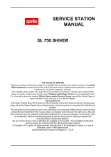 Aprilia SL 750 Shiver 2007–2015 OEM Service Manual (P/N 854146) – preview page 2