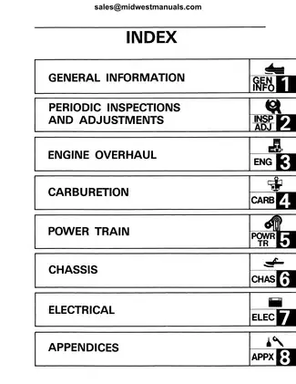 Yamaha Enticer LTR 340/400 Snowmobile Service Manual (1988-1990) Preview image 3