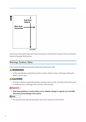 Ricoh Aficio MPC 6000, MPC 7500 multifunctional color copier service guide Preview image 3