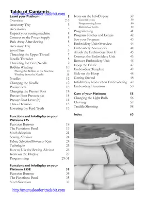 Husqvarna Viking Platinum 775 & 955E User Manual - The Complete Guide to Your Sewing Machine Preview image 3