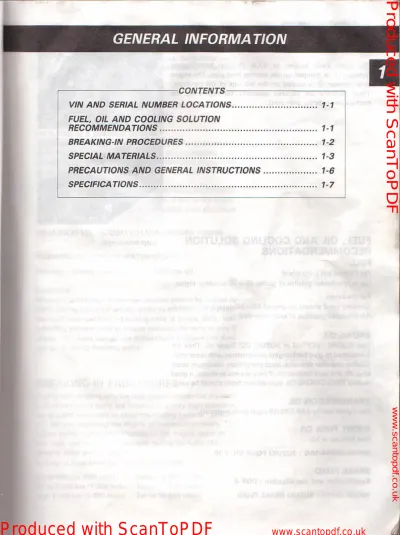 Preview: 1992 Suzuki RG 125 Gamma Service & Repair Manual (P/N 99000-20101)