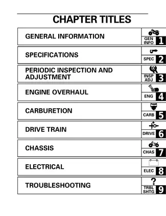 1999-2005 Yamaha Bear Tracker, Bruin YFM250 service manual Preview image 5