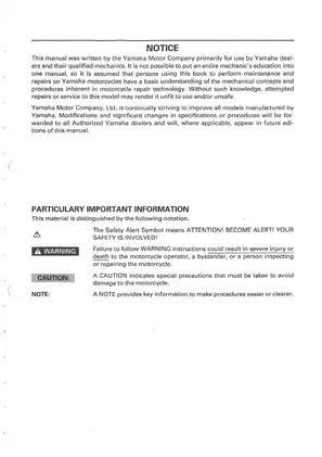 Yamaha Motorcycle Service Manual - Complete Repair & Maintenance Guide (XJ900S 1995) Preview image 3
