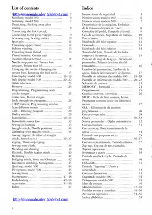 Husqvarna 400, 500 computer sewing machine operating manual Preview image 4