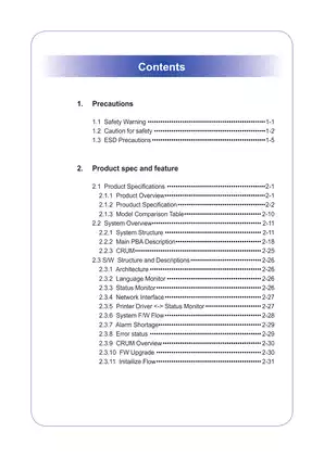 Samsung CLP-310, CLP-315, CLP-310N, CLP-315W color laser printer service manual Preview image 3