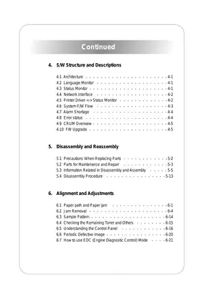 Samsung CLP-600, CLP-600N, CLP-650, CLP-650N color laser printer service manual Preview image 4