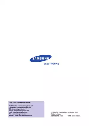 Samsung Color Laser Printer CLP-610ND and CLP-660N Service Manual Preview image 2