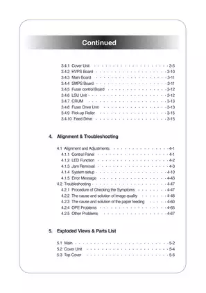 Samsung Color Laser Printer CLP-610ND and CLP-660N Service Manual Preview image 4