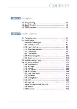 Samsung CLP-620ND, CLP-670N, CLP-670ND color laser printer service manual Preview image 3