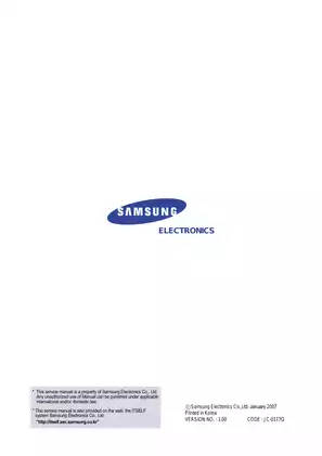 Samsung Digital Laser MFP SCX-6345 Service Manual & Guide Preview image 2