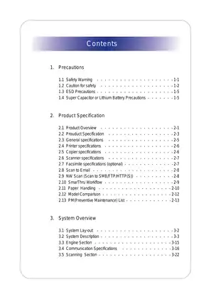 Samsung Digital Laser MFP SCX-6345 Service Manual & Guide Preview image 3
