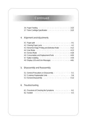Samsung Digital Laser MFP SCX-6345 Service Manual & Guide Preview image 4