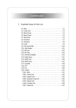 Samsung Digital Laser MFP SCX-6345 Service Manual & Guide Preview image 5