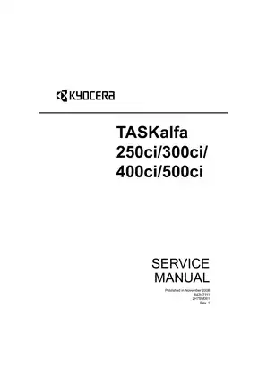 Kyocera TASKalfa 250ci/300ci/400ci/500ci Service Manual - Comprehensive Guide