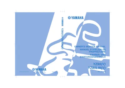 Preview: 2005 Yamaha YZ85 & YZ85LW Owner's Service Manual (P/N 5PA-28199-84)