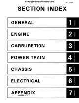 1981–1991 Yamaha SRV540 Series / SR540E / SR-V Service Manual (P/N 8L9-016101) – preview page 2