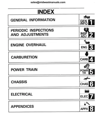 1988-2005 Yamaha Viking 540 Series Snowmobile Service Manual Preview image 3