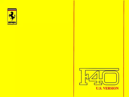 Ferrari 1992 Model F440 Technical Manual - Comprehensive Vehicle Guide