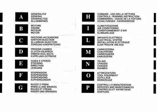 Ferrari 1992 Model F440 Technical Manual - Comprehensive Vehicle Guide Preview image 5