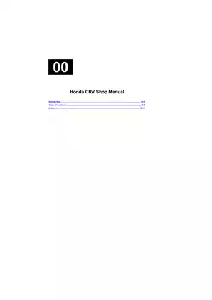 2002 Honda CR-V shop manual Preview image 1