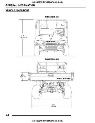 2008 Polaris Ranger 500 4x4 service and repair manual Preview image 4