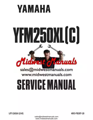 Yamaha YFM250XL Service Manual (1998) - Complete Repair and Maintenance Guide