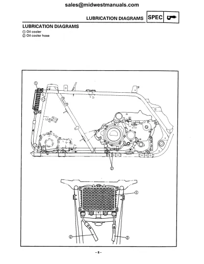 1998–2008 Yamaha Grizzly 600, 660 ATV Service Manual (OEM) – preview page 1