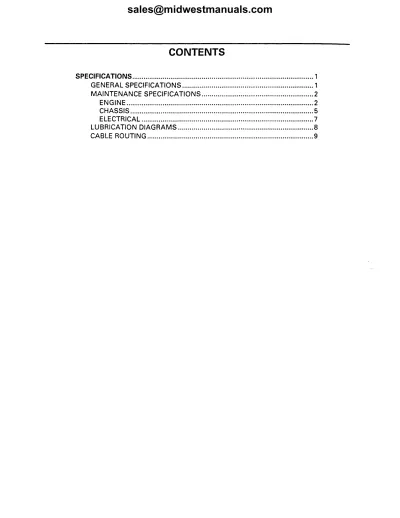 Preview: 1998–2008 Yamaha Grizzly 600, 660 ATV Service Manual (OEM)