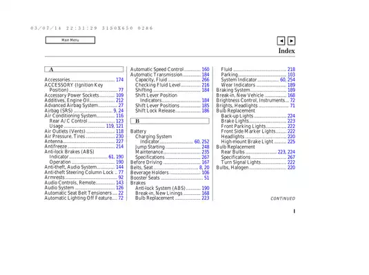 2004 Honda Odyssey owners manual Preview image 1