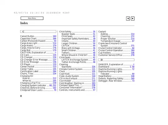 2004 Honda Odyssey Owner's Manual - Comprehensive Guide for Maintenance and Operation Preview image 2