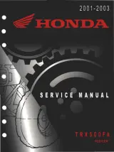 2001–2003 Honda Rubicon 500 / TRX500FA Service Manual (P/N 61800-HN7-A00) – preview page 2