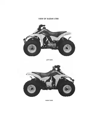 Suzuki LT80 Service Manual (1990 - 2006) - Complete Repair Guide Preview image 5