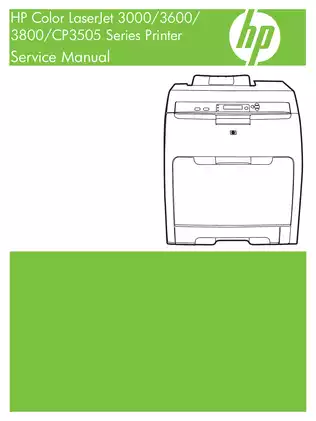 HP Color LaserJet 3000/3600/3800/CP3505 Series Printer Service Manual