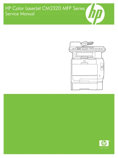 Preview: 2008 HP Color LaserJet CM2320 MFP Service Manual (P/N CC434-90969)