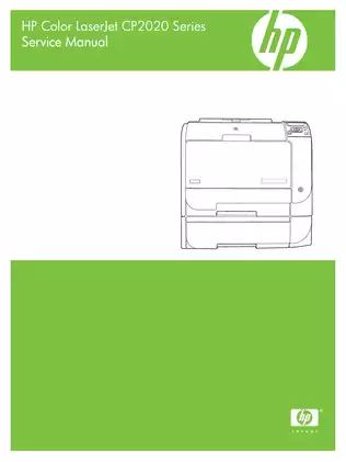 HP Color LaserJet CP2020 Series Service Manual Preview image 1