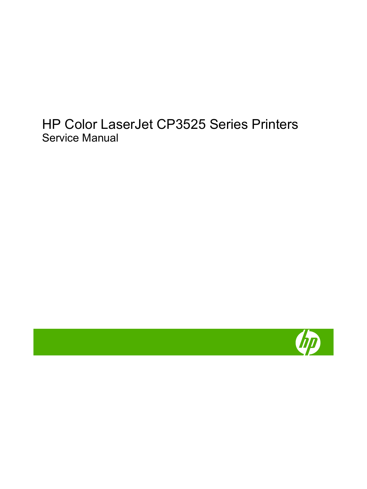 HP Color LaserJet CP3525 color laser printer service manual Preview image 3
