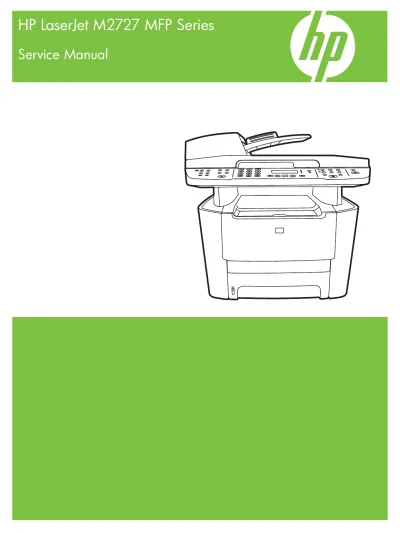 Preview: 2007 HP LaserJet M2727nfs / M2727nf Service Manual (P/N CB532-90946)