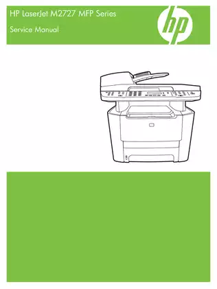 HP LaserJet M2727 MFP Service Manual