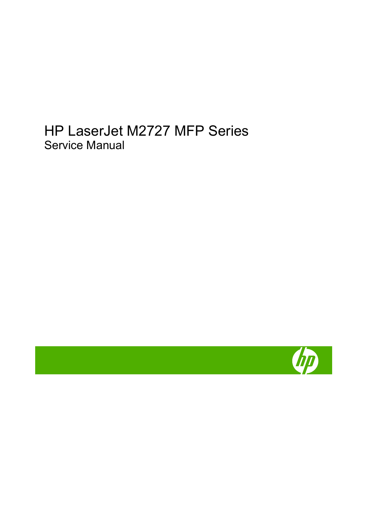 HP LaserJet M2727 multifunction printer (MFP) service guide Preview image 3