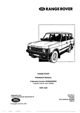 1986–1994 Range Rover Workshop Manual (P/N SRR660ENWM) – preview page 1