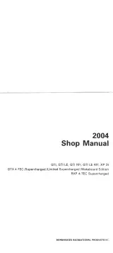 2004 Sea-Doo GTI/LE/RFI/LE RFI, GTX 4-TEC/Supercharged/Limited/Wakeboard Edition, RXP/RXT 4-TEC Supercharged & XP DI Factory Service Manual (P/N 219 100 192) – preview page 2