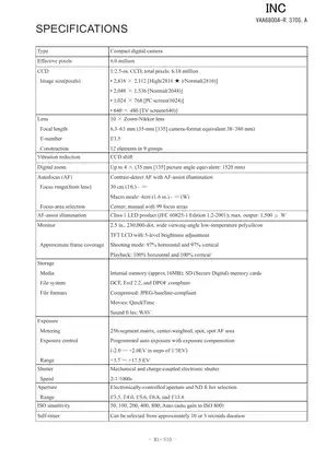 Nikon Coolpix S10 digital camera service manual & repair manual Preview image 5