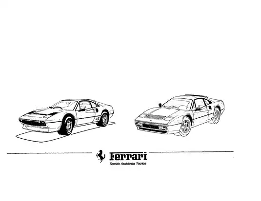 Ferrari 308 QV, 328 GTB, 328 GTS workshop manual Preview image 3