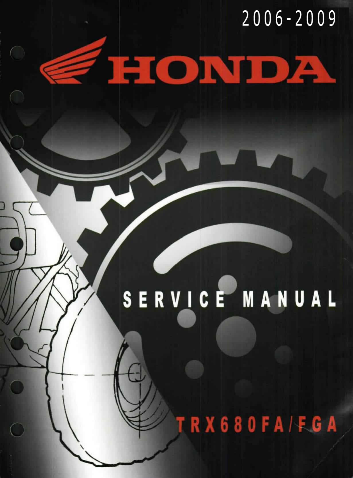 2006-2009 Honda Rincon TRX 680, TRX 680FA, TRX 680FGA repair and service manual Preview image 6
