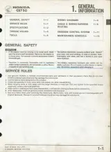1978 Honda CB750 K8 & CB750 F3 Factory Shop Manual (P/N 6141000) – preview page 5