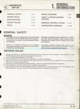 Comprehensive Honda CB750K8 & CB750F Shop Manual (1977) - Ultimate Repair Guide Preview image 5