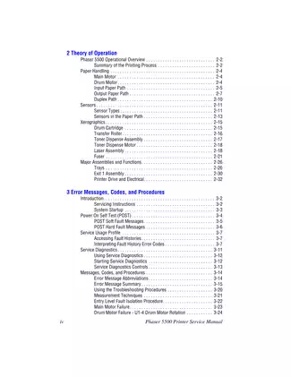 Xerox Phaser 5500 monochrome laser printer service manual Preview image 4