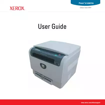 Xerox Phaser 6110 compact color laser printer user guide
